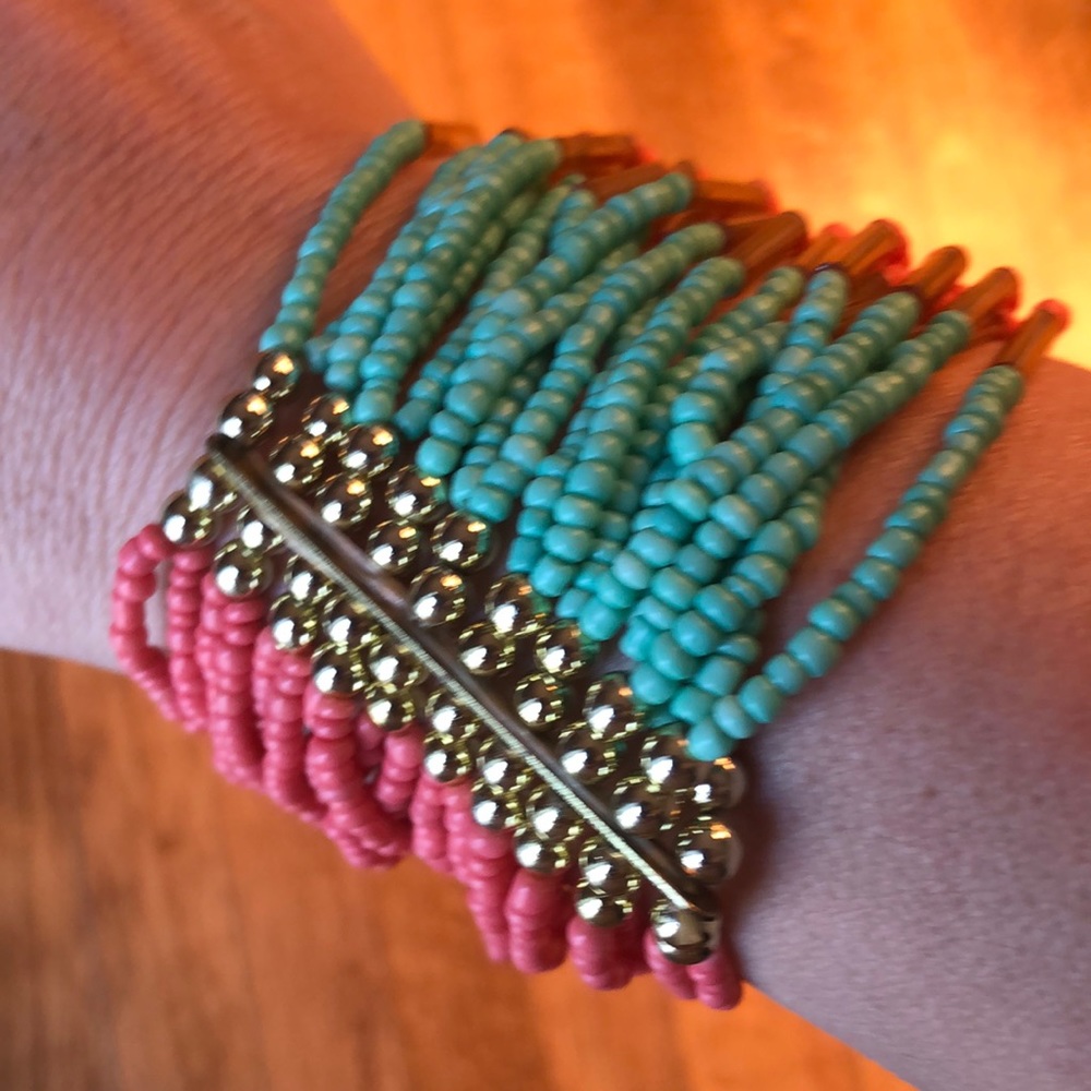 Coral & Turquoise bracelet